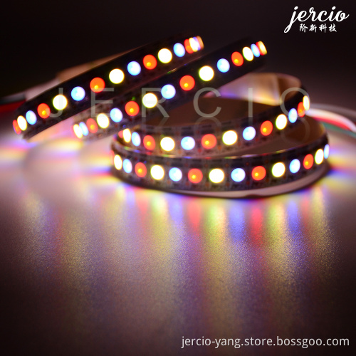 5050RGBWWA warm white light bead, SK6812 built-in IC, 60l-60led casing waterproof